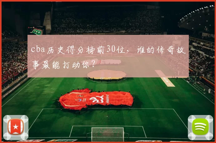 cba历史得分榜前30位，谁的传奇故事最能打动你？